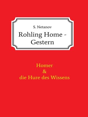 cover image of Rohling Home--Gestern